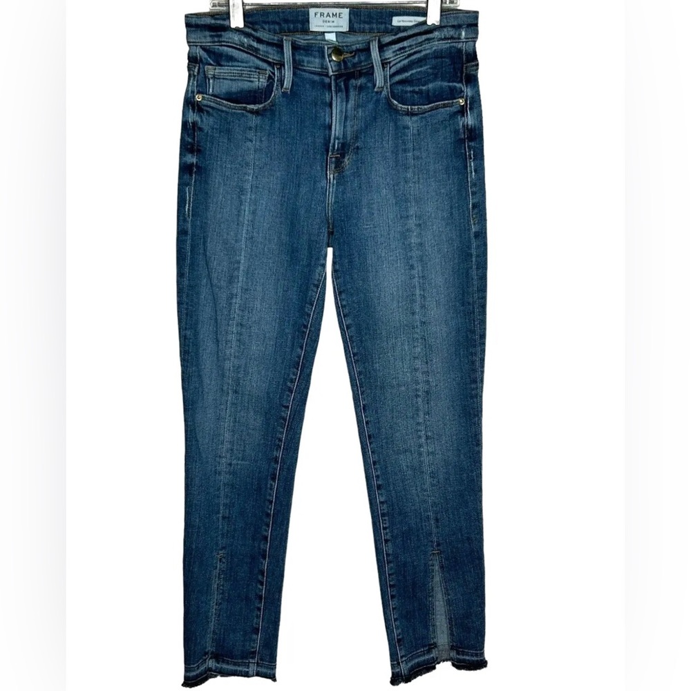 Womens FRAME Denim Le Nouveau Straight Split Hem Jeans 29